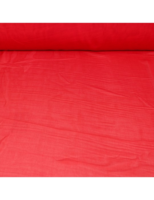 Tissu mousseline rouge