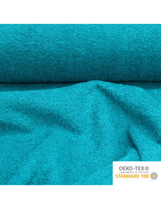 Coupon éponge oeko-tex 40 x 147 cm bleu