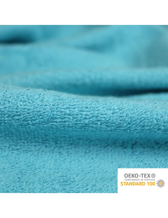 Coupon éponge oeko-tex 40 x 147 cm bleu