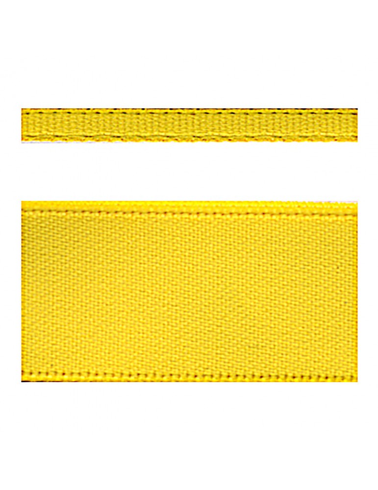 Ruban personnalisé jaune or Satin - 10 Mètres