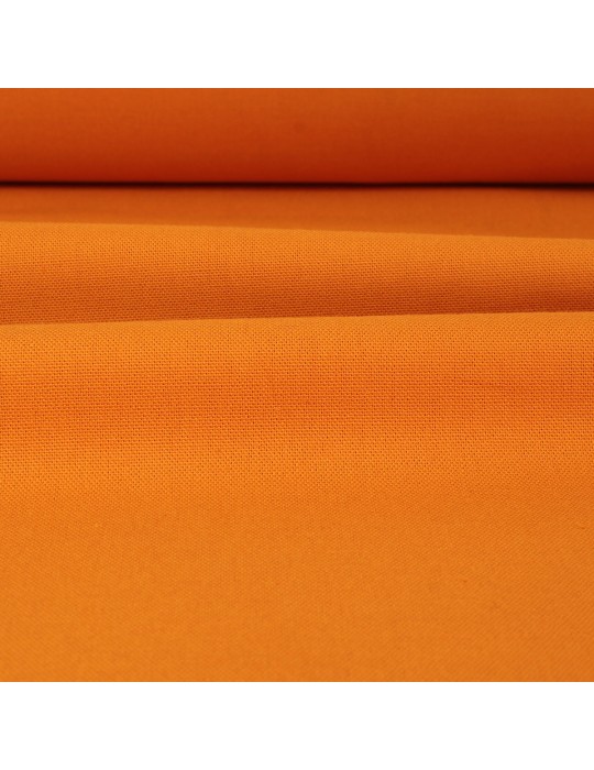 Tissu demi natté coton grande largeur orange