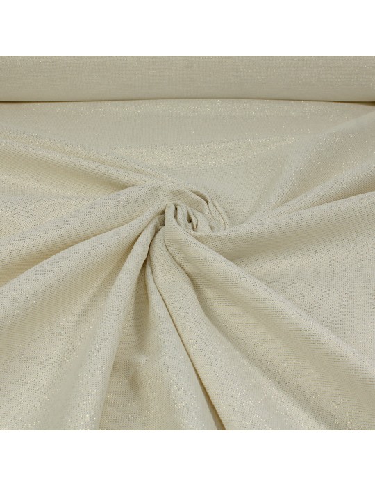 Tissu coton/polyester lurex doré