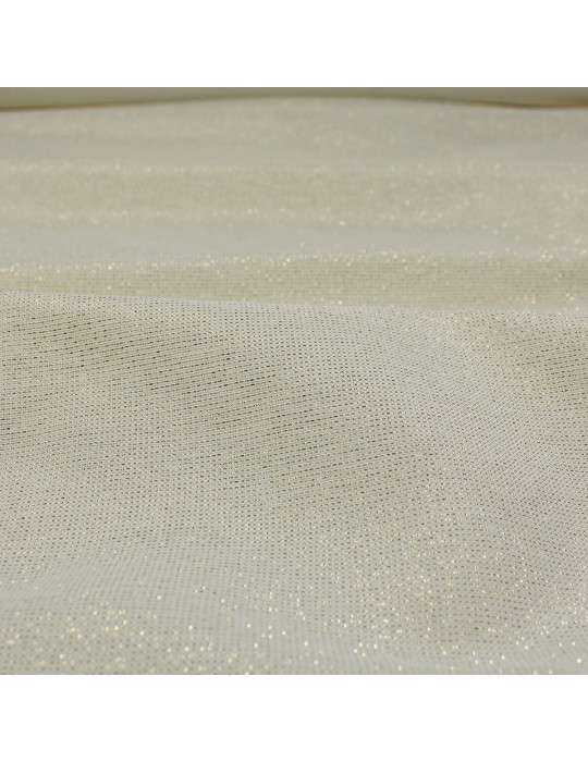 Tissu coton/polyester lurex doré