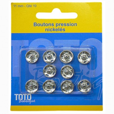 25 Pcs Boutons Pression en Acier Inox Bouton Pression Metal 14mm