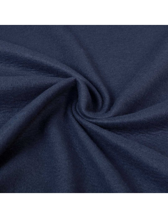 Tissu molleton uni bleu