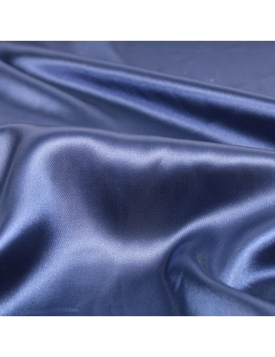 Tissu satin bleu