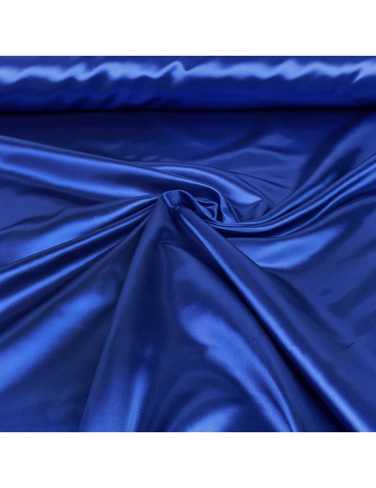 Tissu satin uni bleu royal