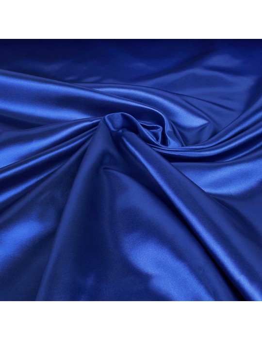 Tissu satin uni bleu royal