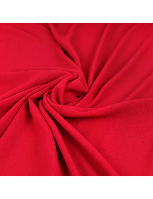 Tissu crêpe uni rouge