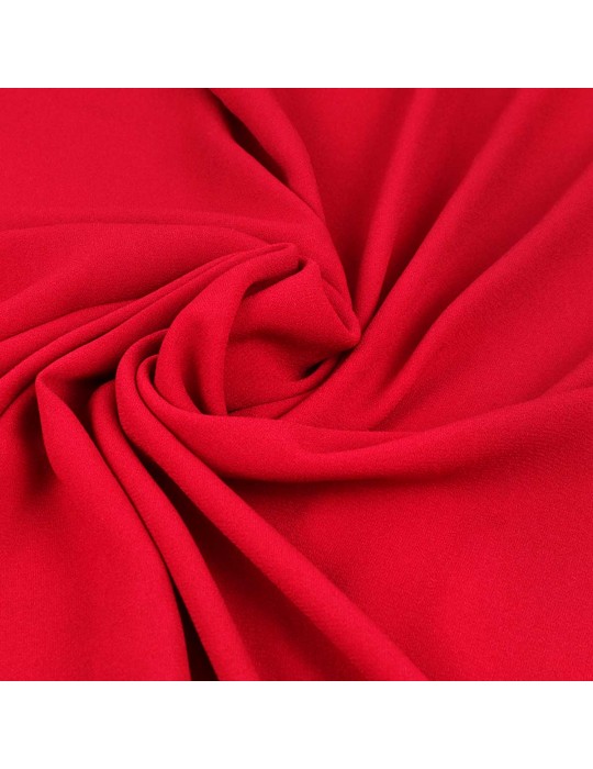 Tissu crêpe uni rouge