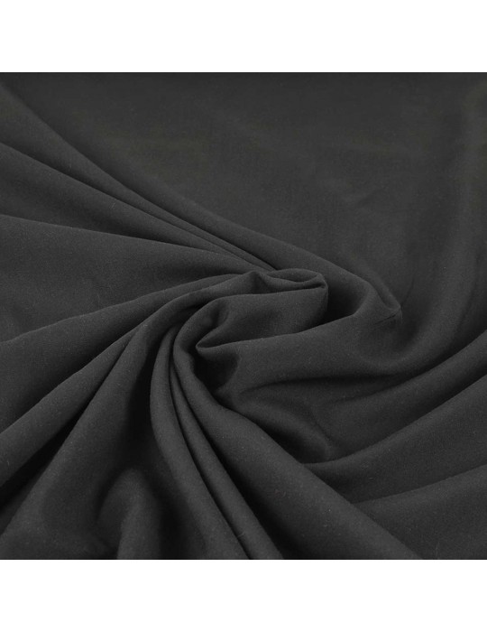 Tissu viscose uni noir