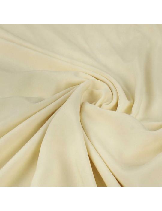 Tissu viscose uni ivoire