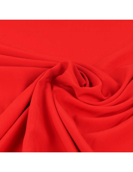 Tissu viscose uni rouge