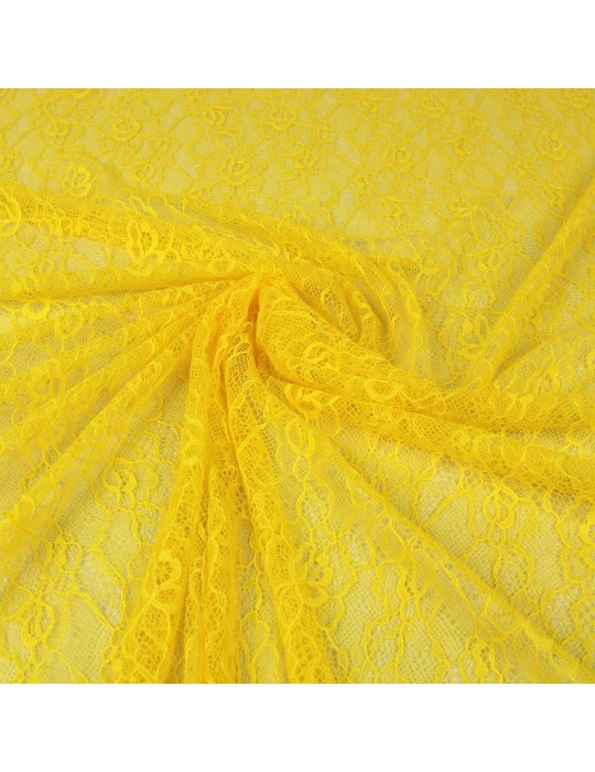 Coupon tissu dentelle jaune 300 x 145 cm