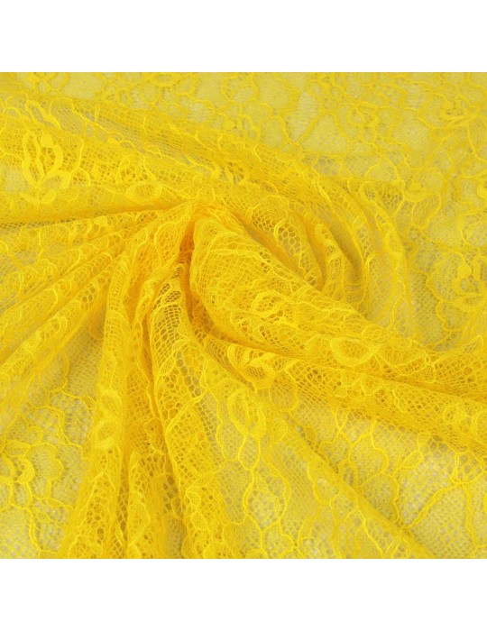 Coupon tissu dentelle jaune 300 x 145 cm