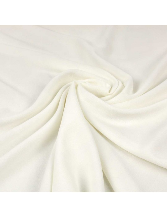 Tissu crêpe uni blanc
