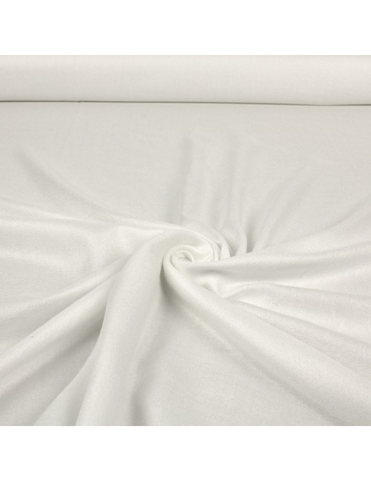 Tissu viscose uni blanc 145 cm