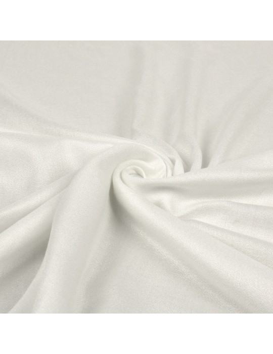 Tissu viscose uni blanc 145 cm