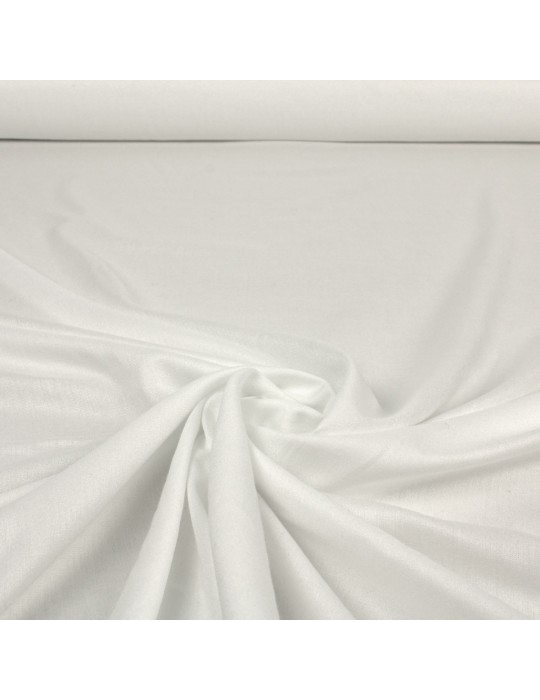 Tissu viscose uni blanc 140 cm