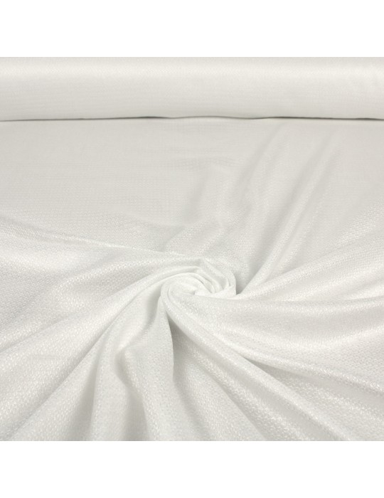 Tissu viscose uni blanc 145 cm