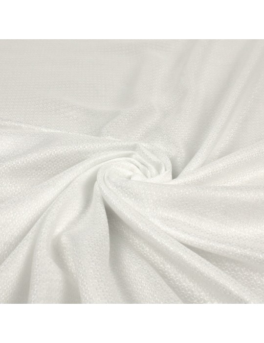 Tissu viscose uni blanc 145 cm