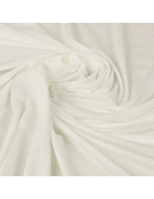 Tissu d'habillement polyester/élasthanne blanc