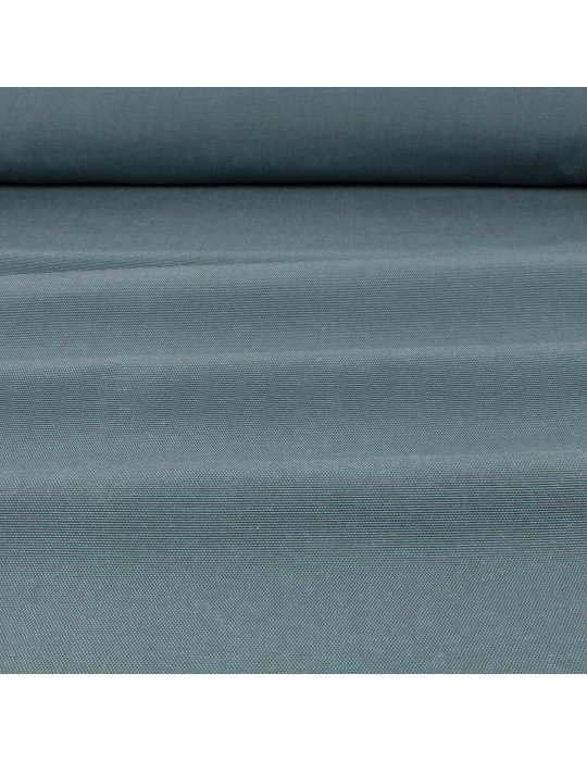 Toile unie coton/polyester bleu gris