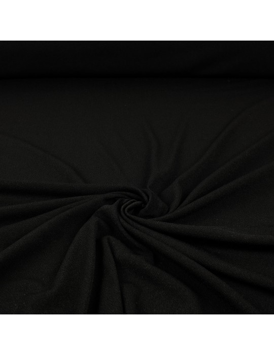 Tissu crêpe uni noir