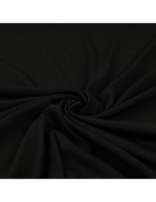 Tissu crêpe uni noir