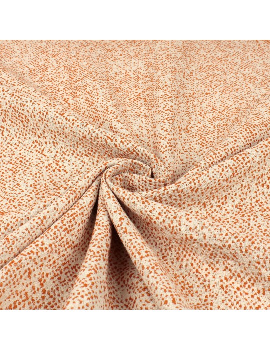 Tissu jacquard multi point orange