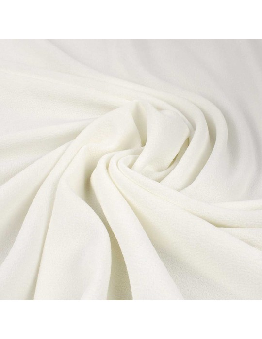 Tissu crêpe uni blanc