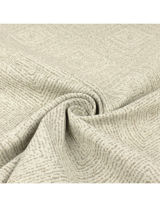 Tissu jacquard chevrons taupe