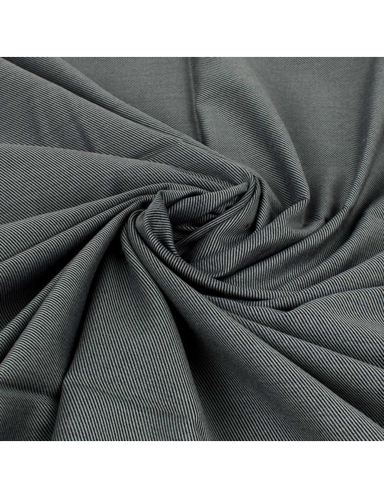 Coupon coton ligne oblique anthracite 150 x 150 cm