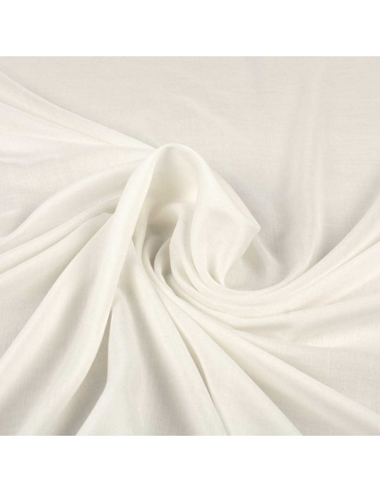Tissu voile de viscose blanc