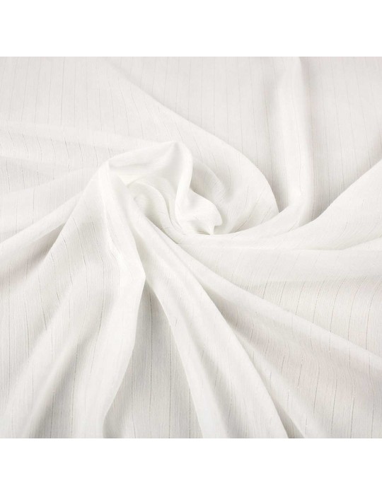 Tissu polyester argenté blanc