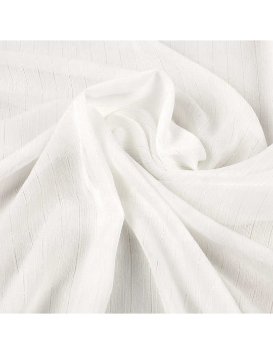 Tissu polyester argenté blanc