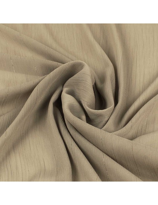 Tissu polyester argenté taupe