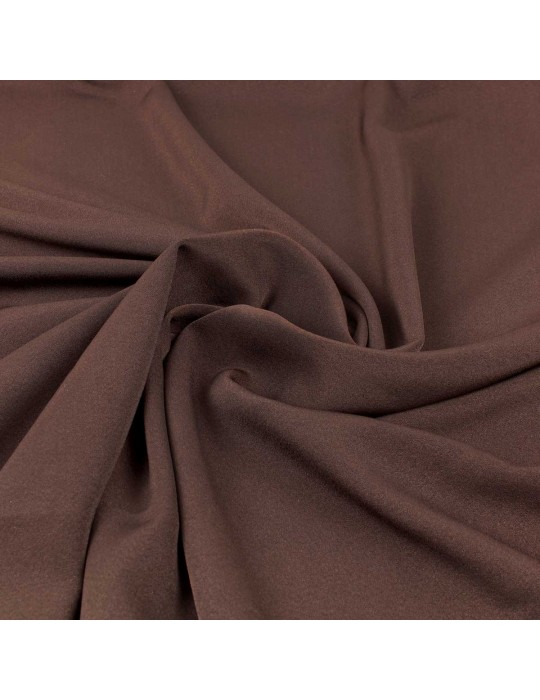 Tissu polyester uni chocolat