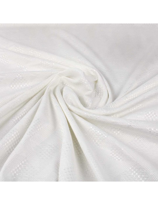 Toile d'habillement géométrique blanche