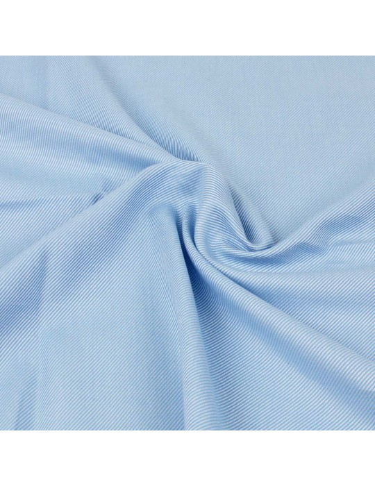 Coupon coton ligne oblique bleu 50 x 140 cm