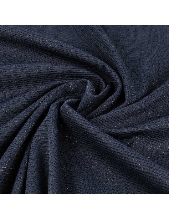 Tissu jersey rayé noir/marine