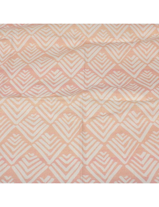 Coupon patchwork géométrique rose 45 x 50 cm