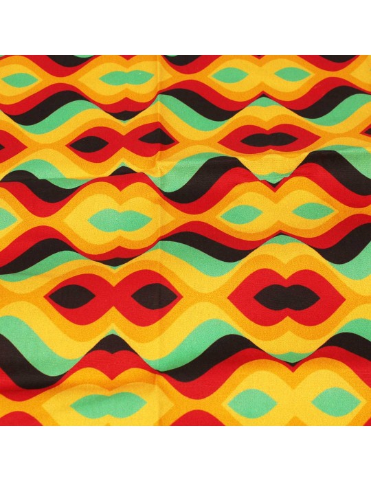 Coupon patchwork vagues multicolore 45 x 50 cm