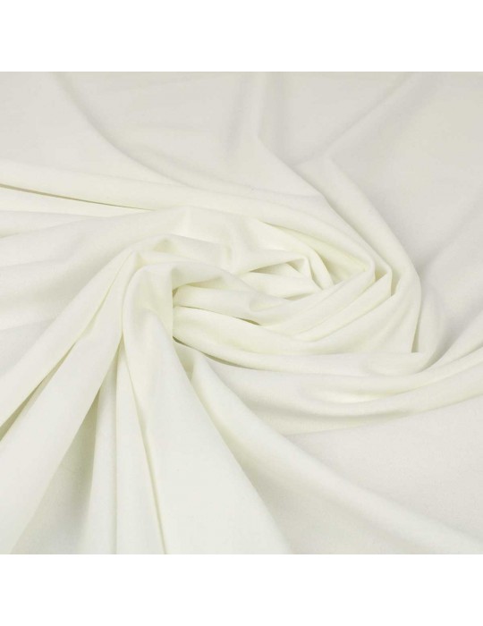Tissu jersey crêpe blanc
