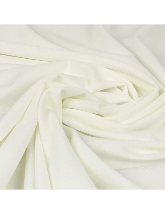 Tissu jersey crêpe blanc