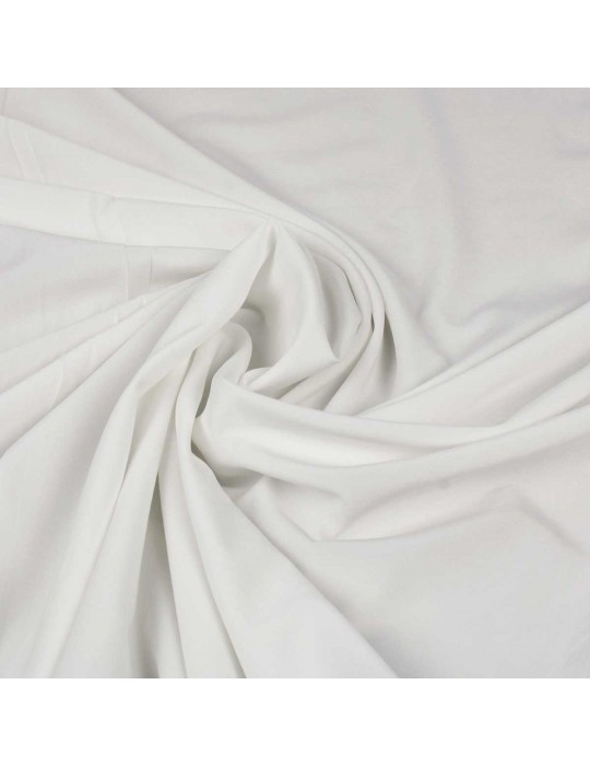 Tissu stretch uni blanc