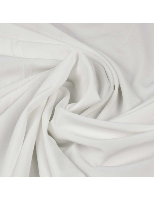 Tissu stretch uni blanc