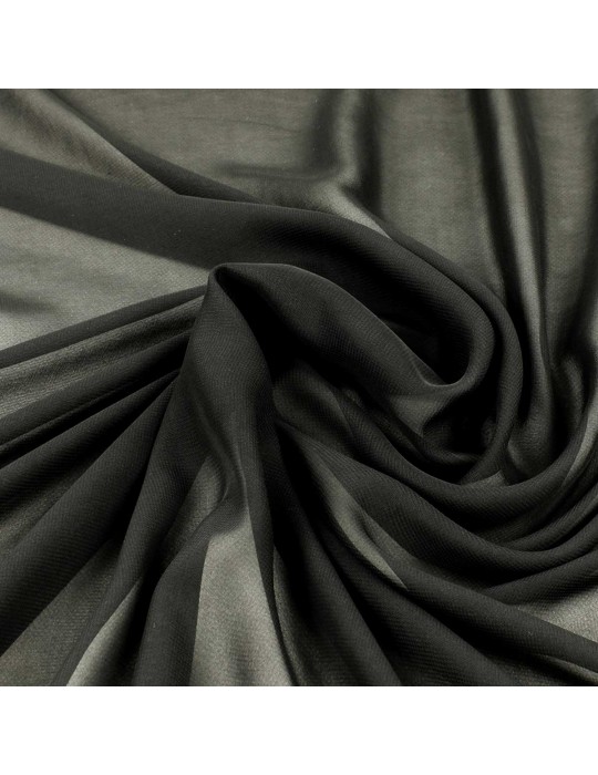 Tissu mousseline noir