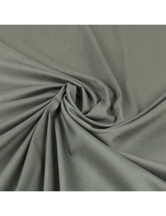 Tissu coton uni gris souris