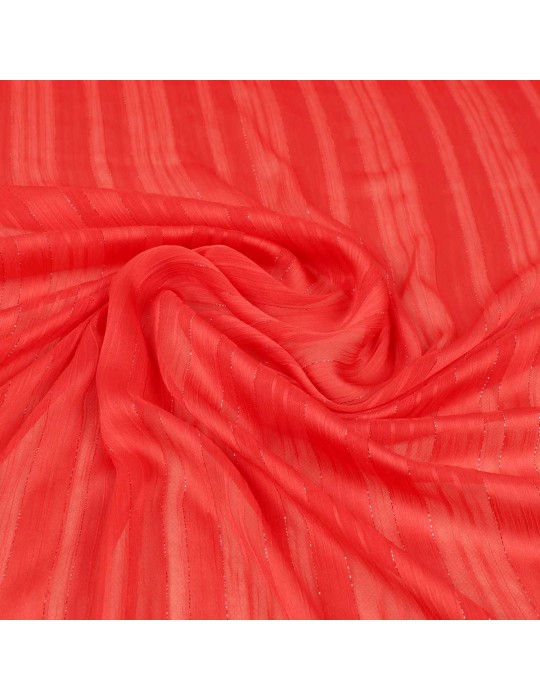 Tissu polyester brillant/corail